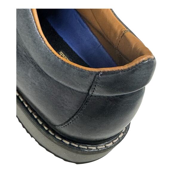 Allen Edmonds Voyager Walking Shoe black slate gray Leather Sneakers 10 D